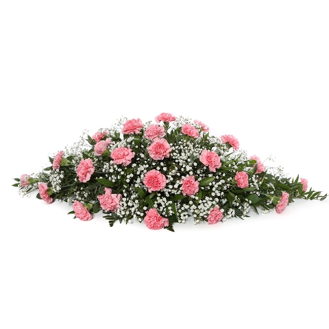 Delicate Carnation Coffin Spray